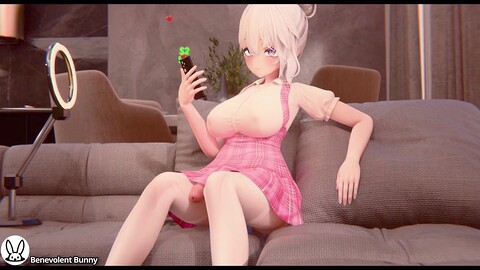 Giantess animation, futa growth