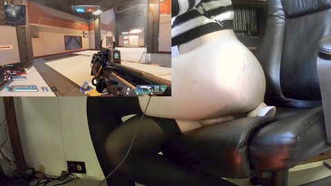 El femboy Femboyflowers domina en Apex Legends mientras monta un dildo