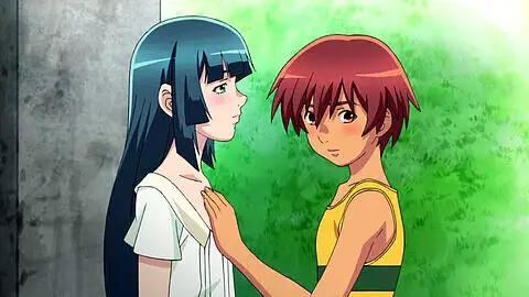 Perverse Anime-Transe saugt einem Jungen den Schwanz