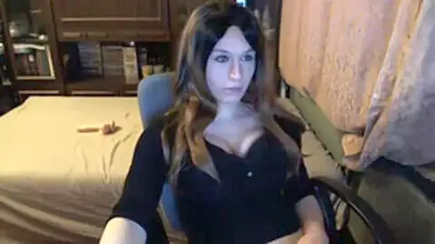 Shemale webcam sex, shemale cum