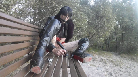 Public dildo, public sex